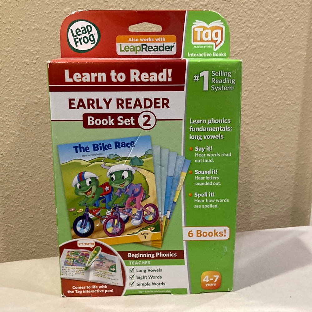 Leap Frog LeapReader 6 books in the set, 4-7 yrs old, Brand new, never opened.
